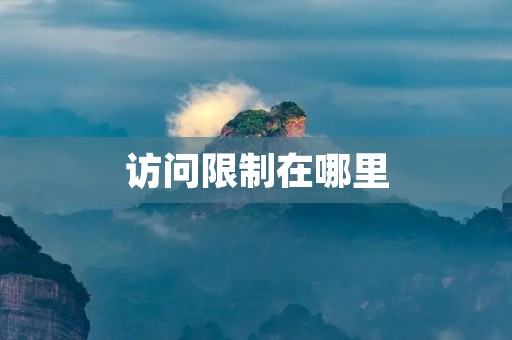 访问限制在哪里：保护网络安全的必要措施