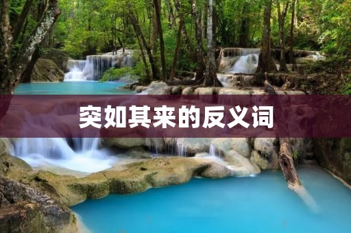 突如其来的反义词:渐进而来的