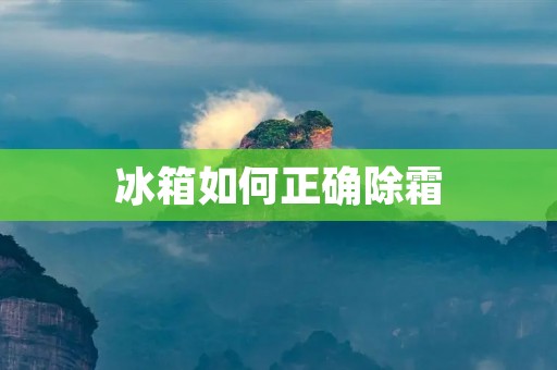 冰箱如何正确除霜 冰箱如何正确除霜
