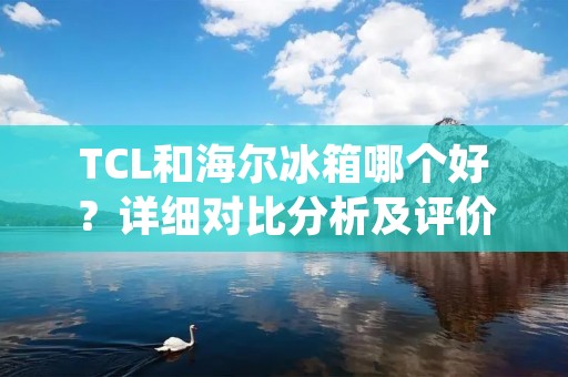 TCL和海尔冰箱哪个好?详细对比分析及评价 TCL和海尔冰箱哪个好?详细对比分析及评价