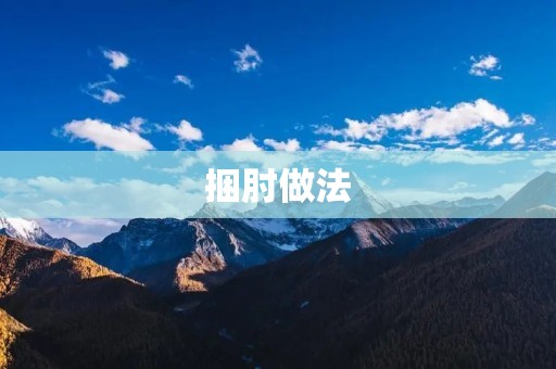捆肘做法:传统美食的独特魅力 捆肘做法:传统美食的独特魅力