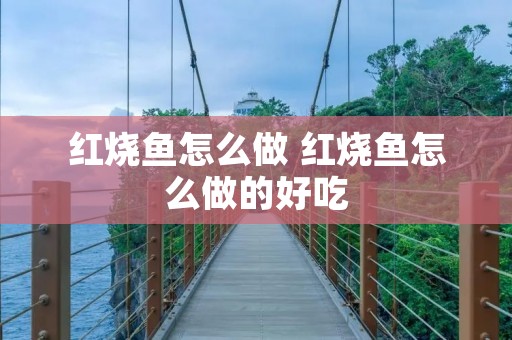 红烧鱼怎么做 红烧鱼怎么做的好吃 红烧鱼怎么做 红烧鱼怎么做的好吃