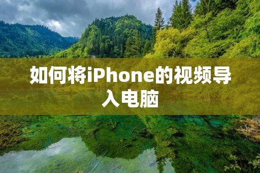 如何将iPhone的视频导入电脑