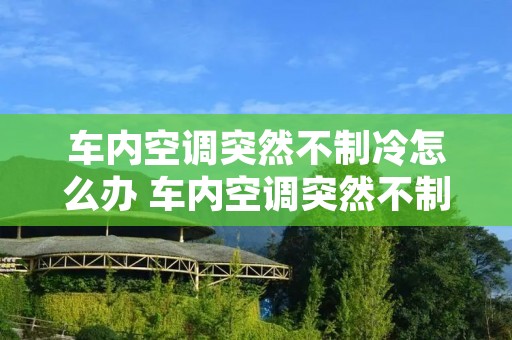 车内空调突然不制冷怎么办 车内空调突然不制冷怎么办视频 车内空调突然不制冷怎么办 车内空调突然不制冷怎么办视频