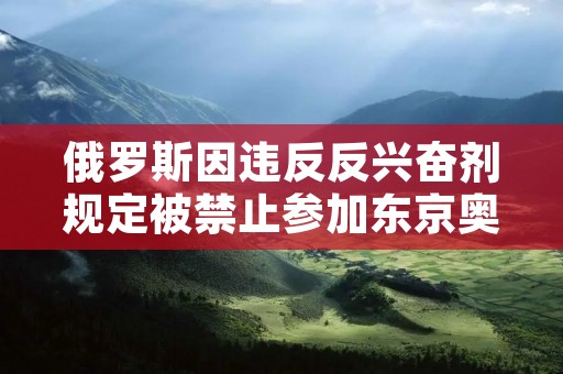 俄罗斯因违反反***规定被禁止参加东京奥运会 俄罗斯因违反反***规定被禁止参加东京奥运会