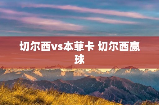 切尔西vs本菲卡 切尔西赢球