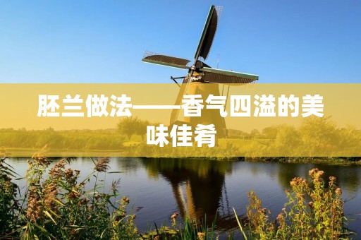 胚兰做法——香气四溢的美味佳肴