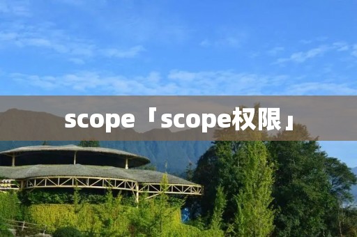 scope「scope权限」