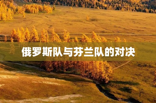 俄罗斯队与芬兰队的对决：实力碰撞与技战术交锋
