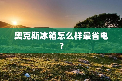 奥克斯冰箱怎么样最省电？
