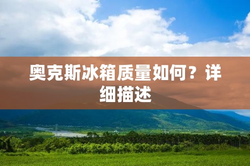 奥克斯冰箱质量如何？详细描述