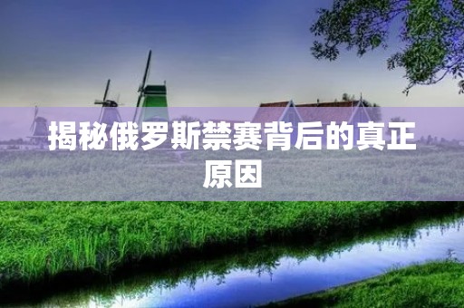 揭秘俄罗斯禁赛背后的真正原因 揭秘俄罗斯禁赛背后的真正原因