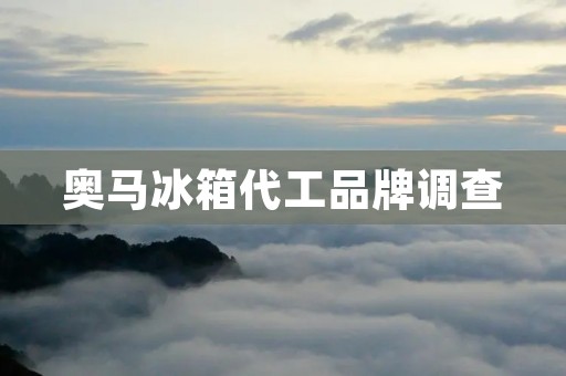 奥马冰箱代工品牌调查:揭秘背后的合作伙伴关系 奥马冰箱代工品牌调查:揭秘背后的合作伙伴关系