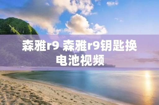 森雅r9 森雅r9钥匙换电池视频