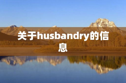 关于hu**andry的信息