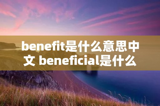 benefit是什么意思中文 beneficial是什么意思中文翻译