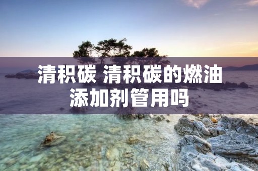 清积碳 清积碳的燃油添加剂管用吗