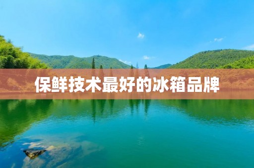 保鲜技术最好的冰箱品牌：为你带来更长久的食物新鲜度