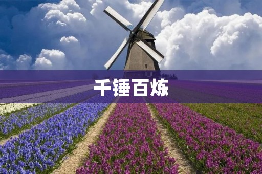 千锤百炼:追求卓越的不懈努力