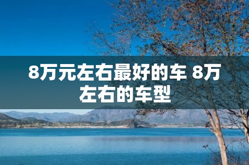 8万元左右最好的车 8万左右的车型