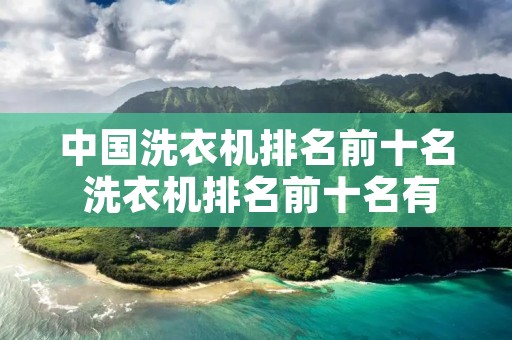 中国洗衣机排名前十名 洗衣机排名前十名有哪些