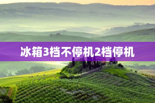 冰箱3档不停机2档停机：探究制冷系统的工作原理和故障排除方法