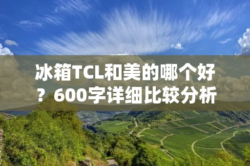 冰箱TCL和美的哪个好？600字详细比较分析