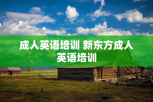 成人英语培训 新东方成人英语培训 成人英语培训 新东方成人英语培训