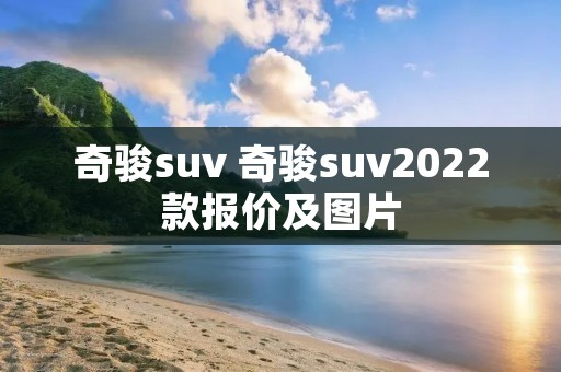 奇骏suv 奇骏suv2022款报价及图片