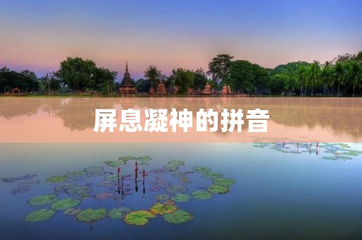 屏息凝神的拼音：一种全新的学习方法