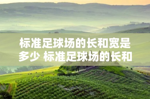 标准足球场的长和宽是多少 标准足球场的长和宽是多少?