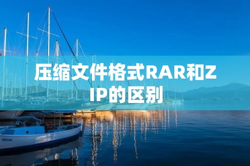 压缩文件格式RAR和ZIP的区别