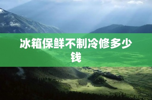 冰箱保鲜不制冷修多少钱：原因、解决方案及费用详解