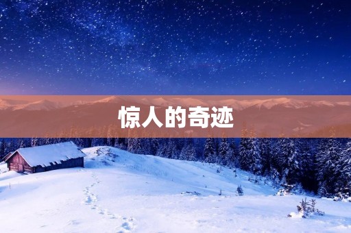 惊人的奇迹：探索世界的不可思议之处