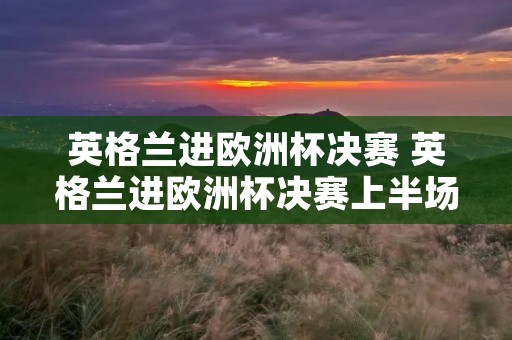英格兰进欧洲杯决赛 英格兰进欧洲杯决赛上半场