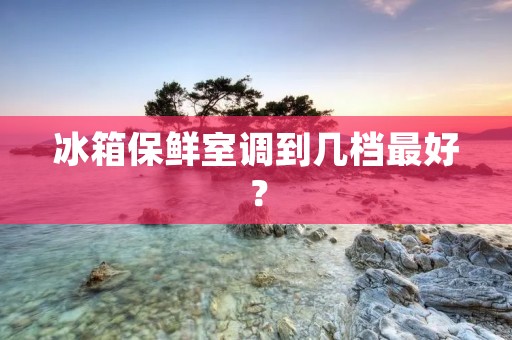 冰箱保鲜室调到几档最好？