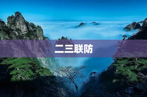 二三联防：保护我们的健康