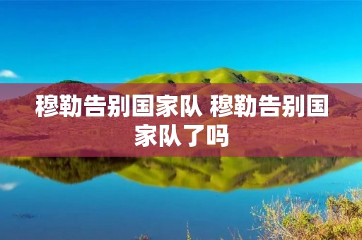 穆勒告别国家队 穆勒告别国家队了吗