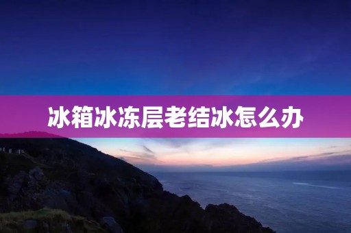 冰箱冰冻层老结冰怎么办