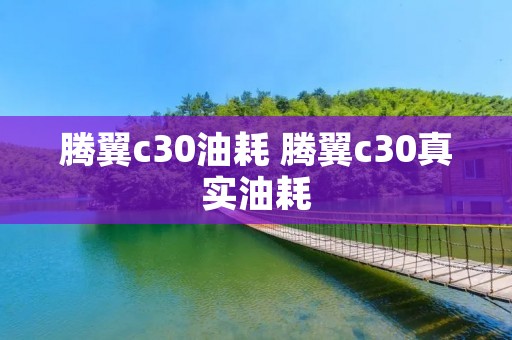 腾翼c30油耗 腾翼c30真实油耗 腾翼c30油耗 腾翼c30真实油耗