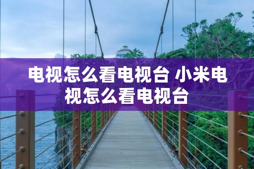 电视怎么看电视台 小米电视怎么看电视台