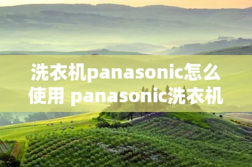 洗衣机panasonic怎么使用 panasonic洗衣机使用视频教程 洗衣机panasonic怎么使用 panasonic洗衣机使用视频教程