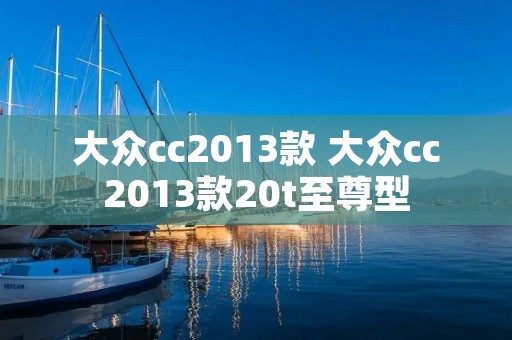 大众cc2013款 大众cc2013款20t至尊型