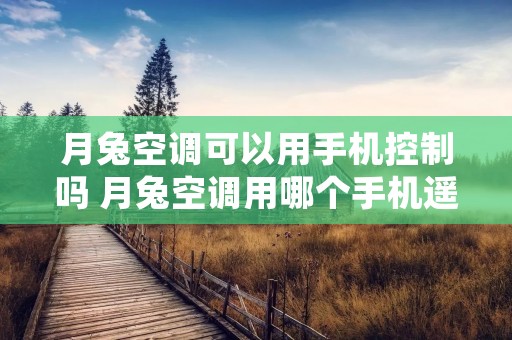 月兔空调可以用手机控制吗 月兔空调用哪个手机遥控器