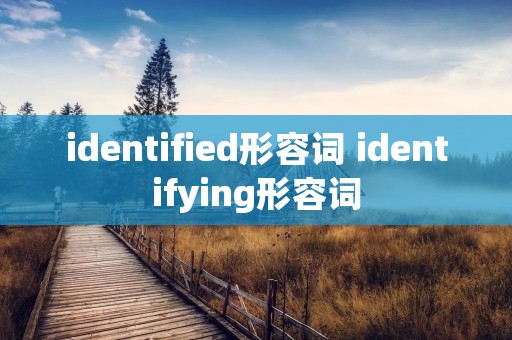 identified形容词 identifying形容词