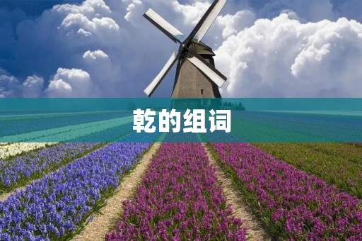 乾的组词:乾旱、乾燥、乾坤、乾隆、乾爽、乾渴、乾瘦、乾涩、乾净、乾草、乾旦、乾冷、乾裂、乾瘪、乾燥机、乾燥剂、乾燥度、乾冷无声、乾燥器、乾燥蔬菜、乾燥气候、乾燥肌肤、乾燥地区。