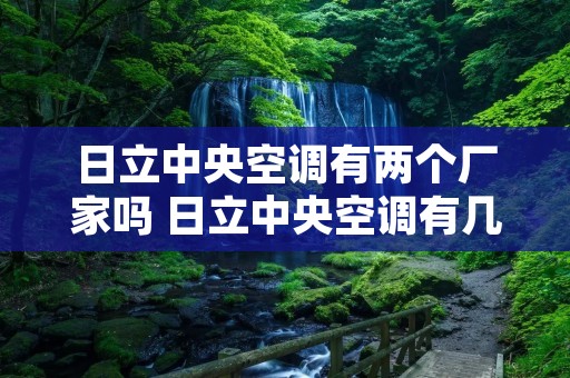 日立中央空调有两个厂家吗 日立中央空调有几家 日立中央空调有两个厂家吗 日立中央空调有几家