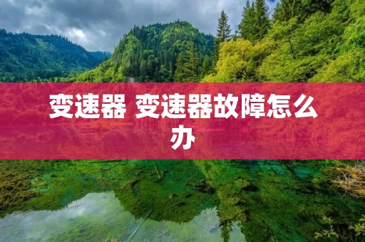 变速器 变速器故障怎么办 变速器 变速器故障怎么办