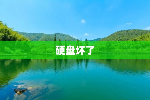 硬盘坏了:数据丢失的噩梦