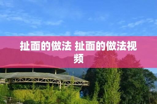 扯面的做法 扯面的做法视频